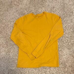 George Men's Yellow Long Sleeve Tee